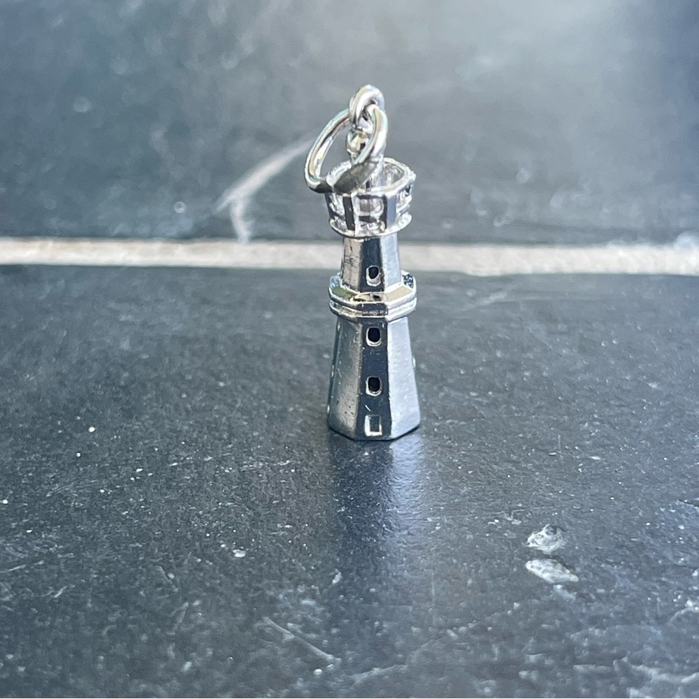 Sterling Silver 925 Lighthouse Charm Pendant